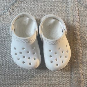 Toddler White Crocs